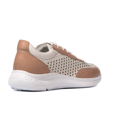 Damen-Sportschuhe 6024 Puder+Weiß