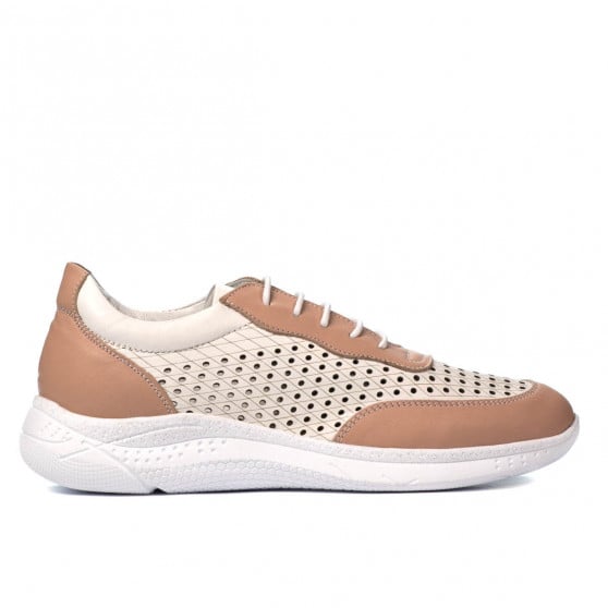 Damen-Sportschuhe 6024 Puder+Weiß Damen-Sportschuhe 6024 Puder+Weiß