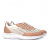 Damen-Sportschuhe 6024 Puder+Weiß