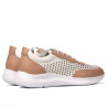 Damen-Sportschuhe 6024 Puder+Weiß