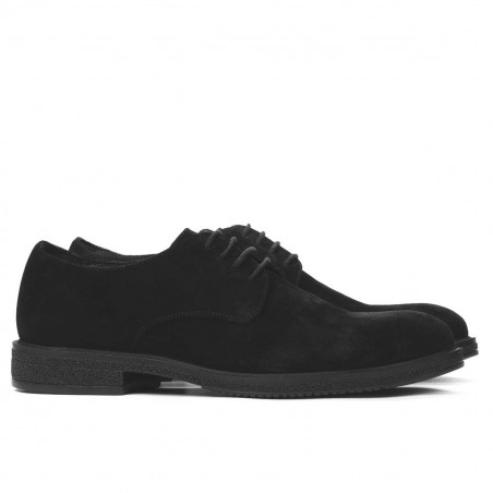 Casual/klassische Herrenschuhe 918 schwarz Velours