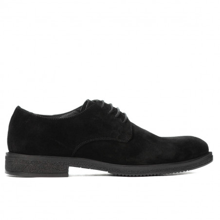 Casual/klassische Herrenschuhe 918 schwarz Velours