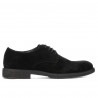 Casual/klassische Herrenschuhe 918 schwarz Velours