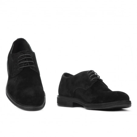 Casual/klassische Herrenschuhe 918 schwarz Velours