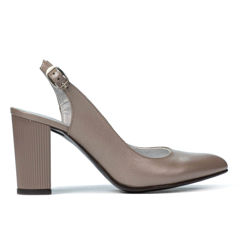 Damensandalen 1281 Capuccino Perlmutt