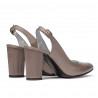 Damensandalen 1281 Capuccino Perlmutt