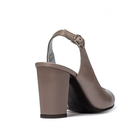 Damensandalen 1281 Capuccino Perlmutt