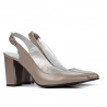 Damensandalen 1281 Capuccino Perlmutt