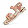 Damen Sandalen 5067 Perlmutt Rosa kombiniert
