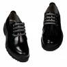 Damen Freizeitschuhe 6025 Lack Schwarz