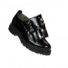 Damen Freizeitschuhe 6025 Lack Schwarz