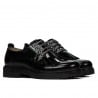 Damen Freizeitschuhe 6025 Lack Schwarz