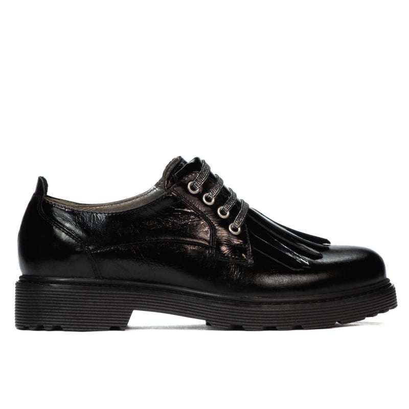 Damen Freizeitschuhe 6025 Lack Schwarz