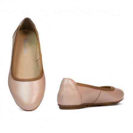 Damen Ballerinas 6027 Puder Perlmutt