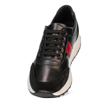 Damen Sportschuhe 6030 schwarz+rot