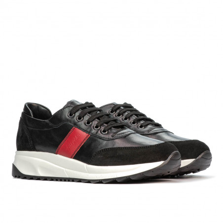 Damen Sportschuhe 6030 schwarz+rot