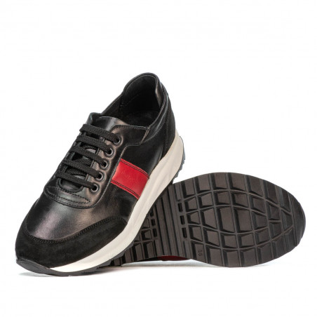Damen Sportschuhe 6030 schwarz+rot
