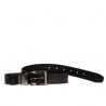 Damen Gürtel 18m schwarz+schwarzer Python