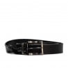 Damen Gürtel 18m schwarz+schwarzer Python
