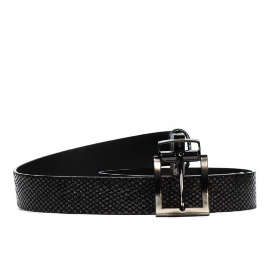 Damen Gürtel 18m schwarz+schwarzer Python Damen Gürtel 18m schwarz+schwarzer Python