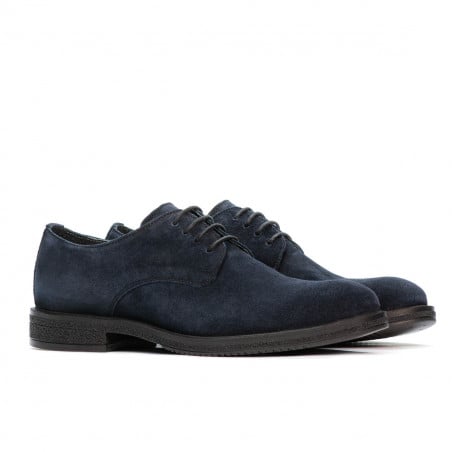 Casual/ elegante Herrenschuhe 918 Indigo Veloursleder