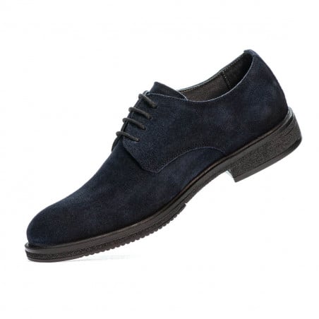 Casual/ elegante Herrenschuhe 918 Indigo Veloursleder