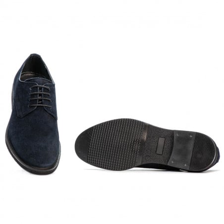 Casual/ elegante Herrenschuhe 918 Indigo Veloursleder
