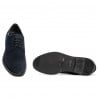 Casual/ elegante Herrenschuhe 918 Indigo Veloursleder