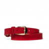 Gürtel Damen 01m rot Velours
