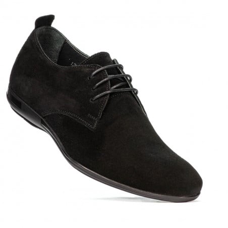 Herren Freizeitschuhe 816 Schwarz Velours