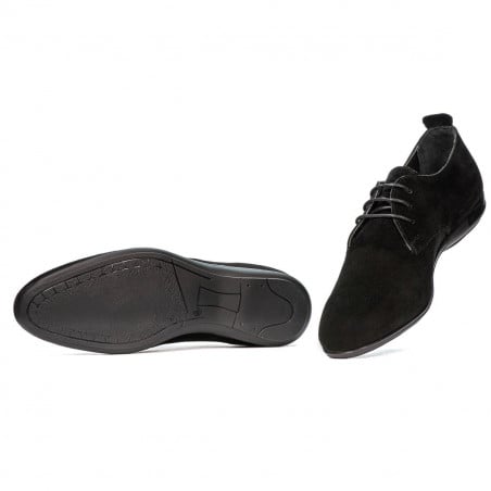 Herren Freizeitschuhe 816 Schwarz Velours
