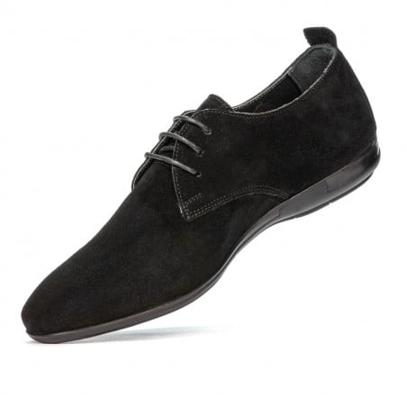 Herren Freizeitschuhe 816 Schwarz Velours