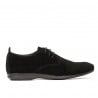 Herren Freizeitschuhe 816 Schwarz Velours