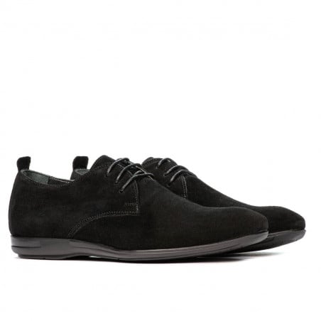 Herren Freizeitschuhe 816 Schwarz Velours