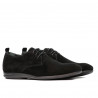 Herren Freizeitschuhe 816 Schwarz Velours