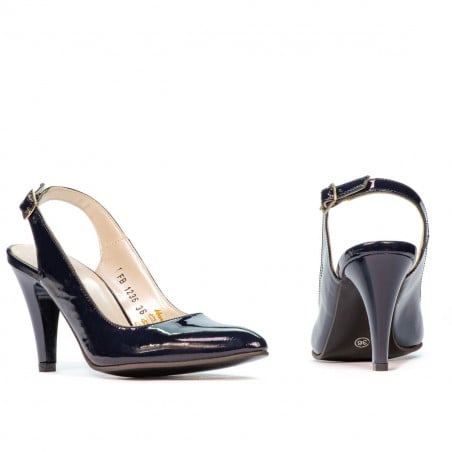 Damen Sandalen 1236 in Lack Indigo