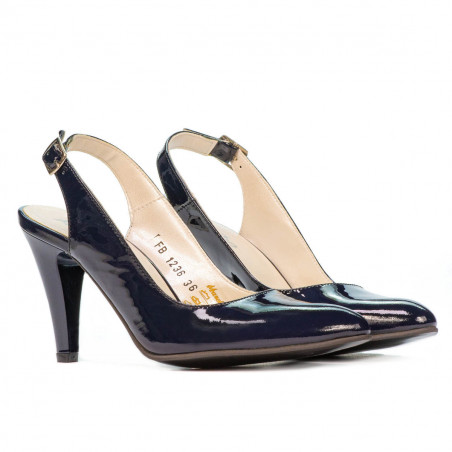 Damen Sandalen 1236 in Lack Indigo
