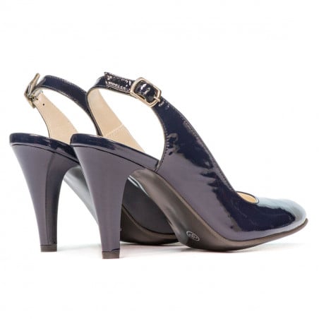 Damen Sandalen 1236 in Lack Indigo