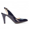 Damen Sandalen 1236 in Lack Indigo