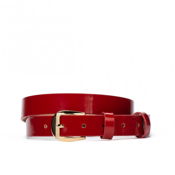 Damen Gürtel 01m Lackrot Damen Gürtel 01m Lackrot