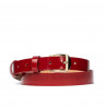 Damen Gürtel 01m Lackrot