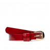 Damen Gürtel 01m Lackrot