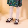 Kleine Kinderschuhe 51c Lack bordeaux+weiß