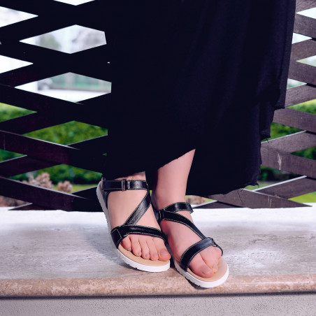Damen Sandalen 5039 schwarz lifestyle