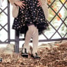 Kleinkinderschuhe 62c Lack Schwarz+Beige lifestyle