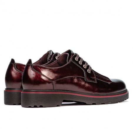 Damen Freizeitschuhe 6025 Lack Bordeaux