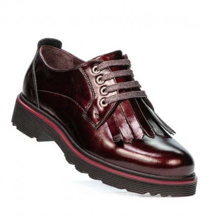 Damen Freizeitschuhe 6025 Lack Bordeaux