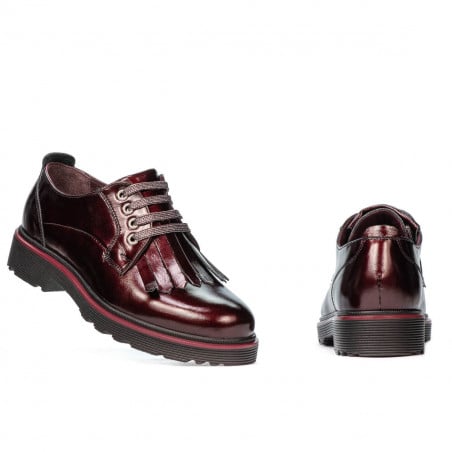 Damen Freizeitschuhe 6025 Lack Bordeaux