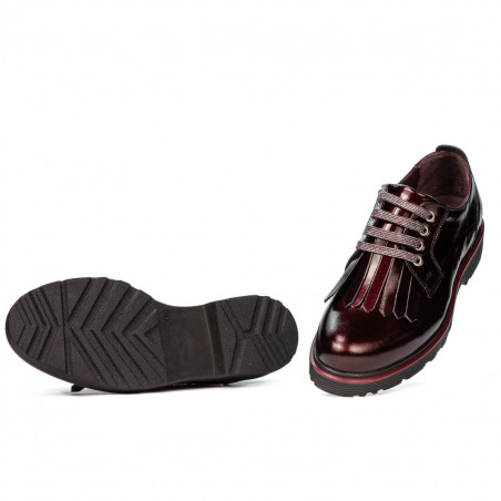 Damen Freizeitschuhe 6025 Lack Bordeaux