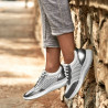Damen-Sneaker 6024 silber+weiß